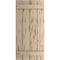 Ekena Millwork Rustic Four Board Joined Board-n-Batten Pecky Cypress Faux Wood Shutters, 22"W x 36"H SHUBJS22X36PCPR - alternate 3